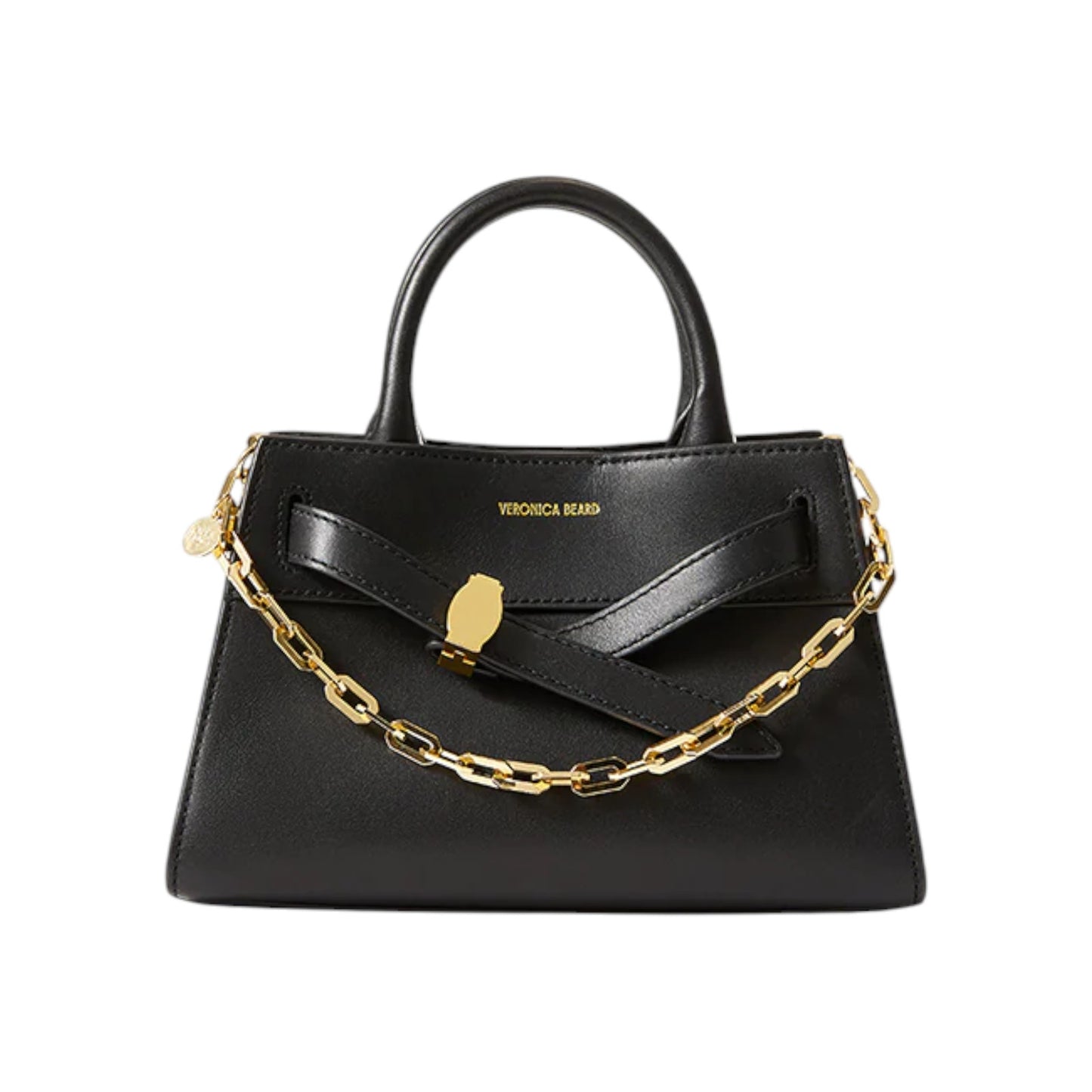 VERONICA BEARD Swag Edge Chain Bag Charm in Gold