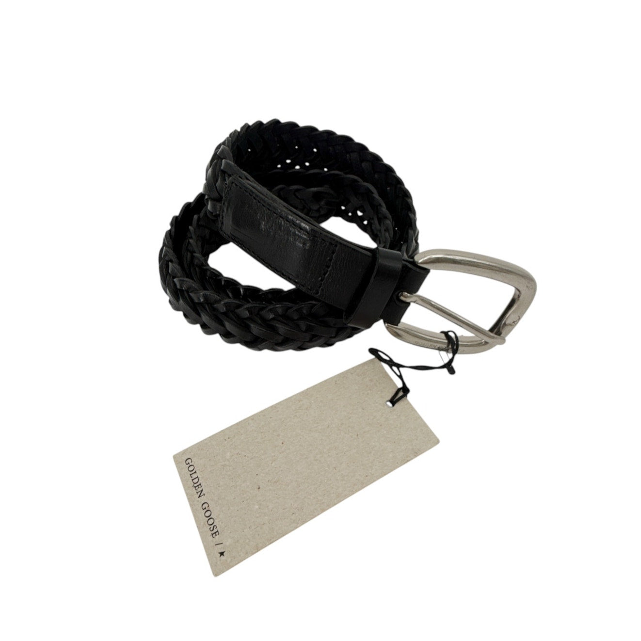 GOLDEN GOOSE Houston Belt in Black 80cm|32in