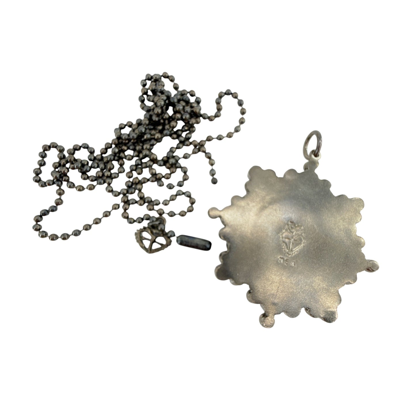 VIRGINS SAINTS & ANGELS VSA Cloister San Benito Charm Necklace in Gunmetal