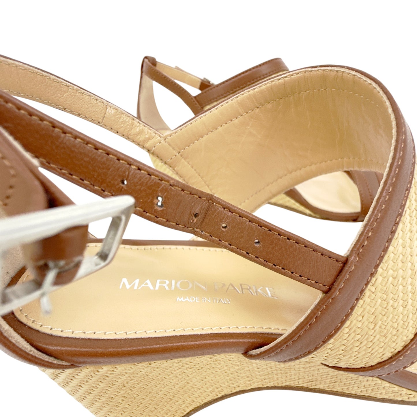 MARION PARKE Penny 70 Wedge in Luggage 37