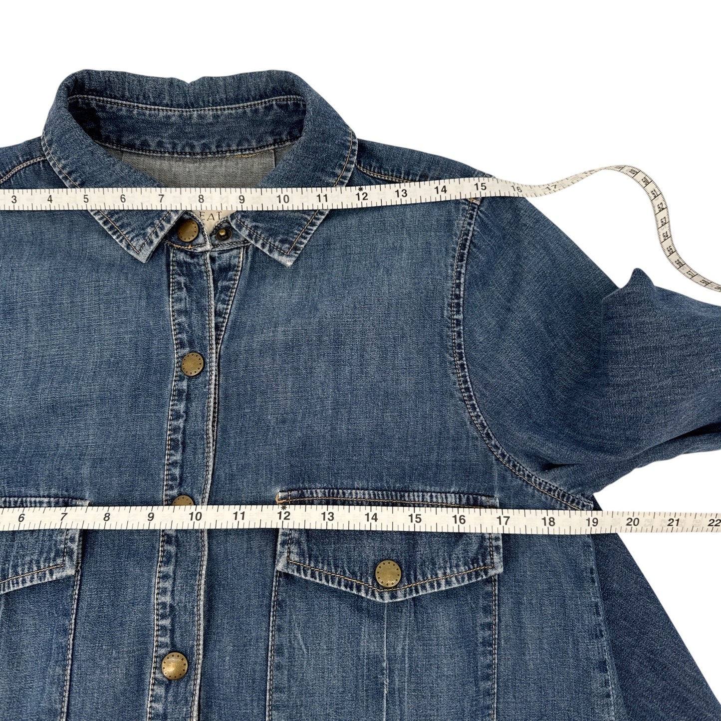 THE GREAT. The Swingy Jean Jacket 1|S
