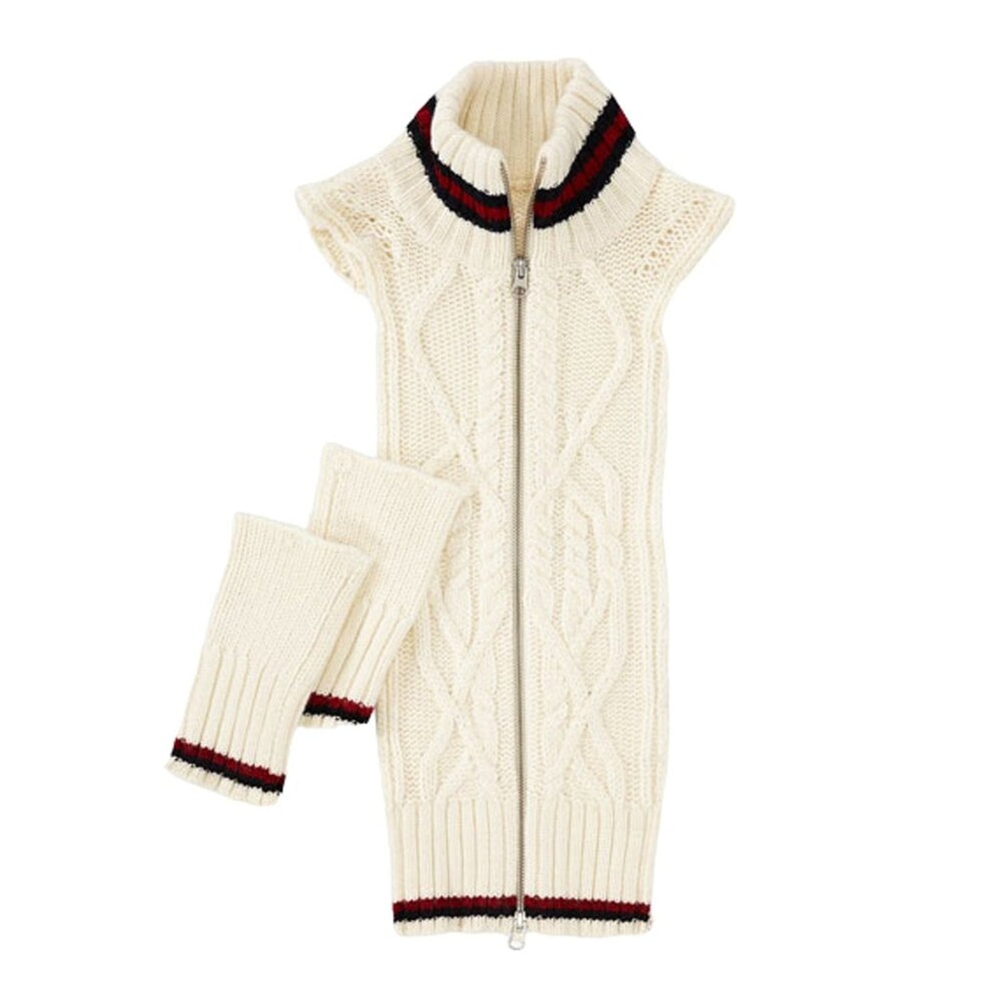 VERONICA BEARD Upstate Knit Striped Dickey & Cuffs