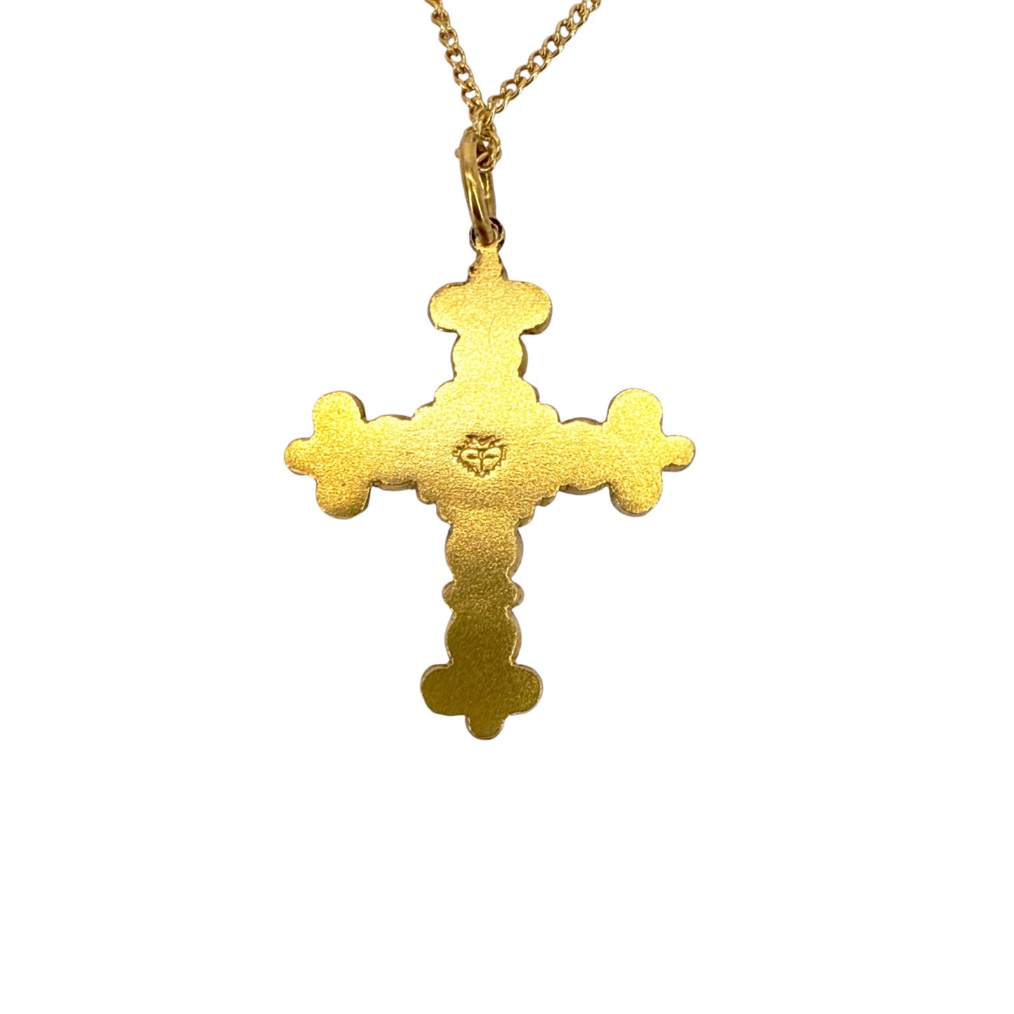 VIRGINS SAINTS & ANGELS VSA Addie Charm Necklace Gold & Pink