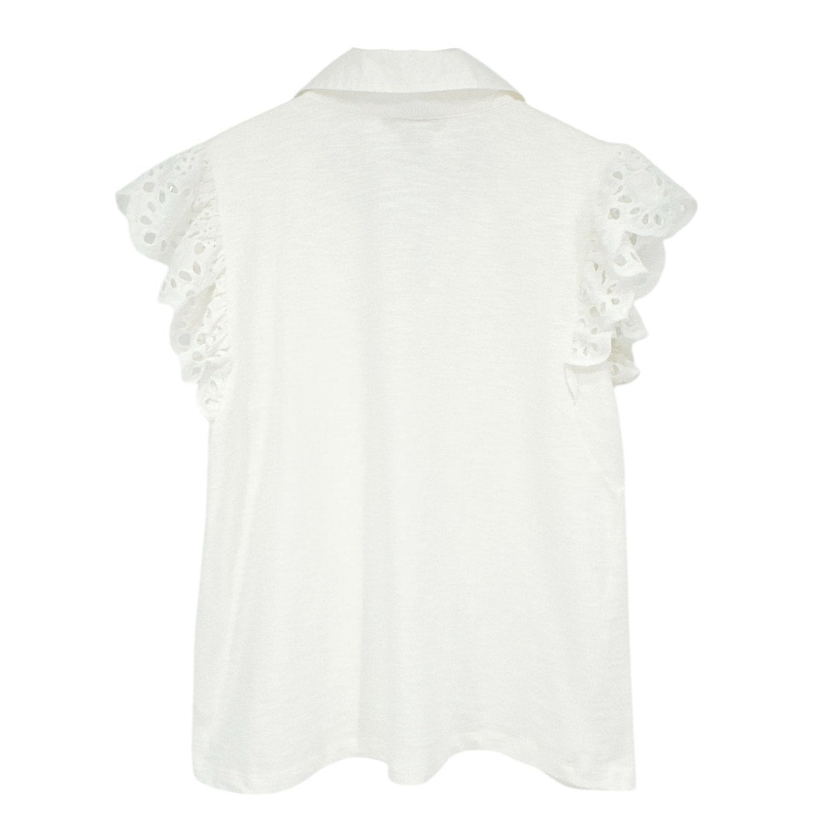 DESIGN HISTORY Eyelet Sleeve Top M