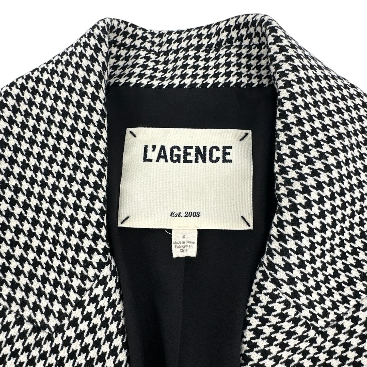 L'AGENCE Chamberlain Plaid & Houndstooth Blazer 2