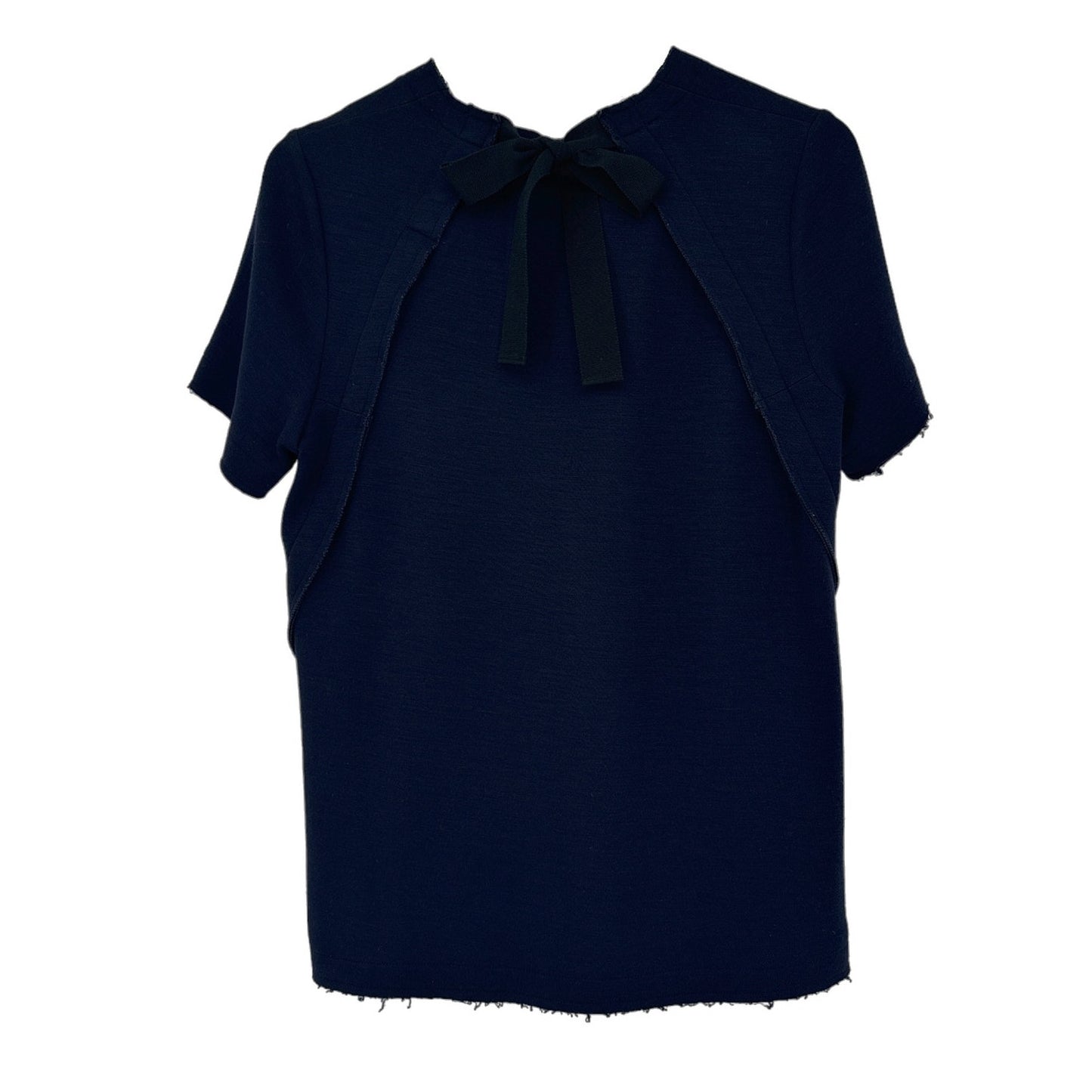 PROENZA SCHOULER Tie Back Short Sleeve Sweatshirt S