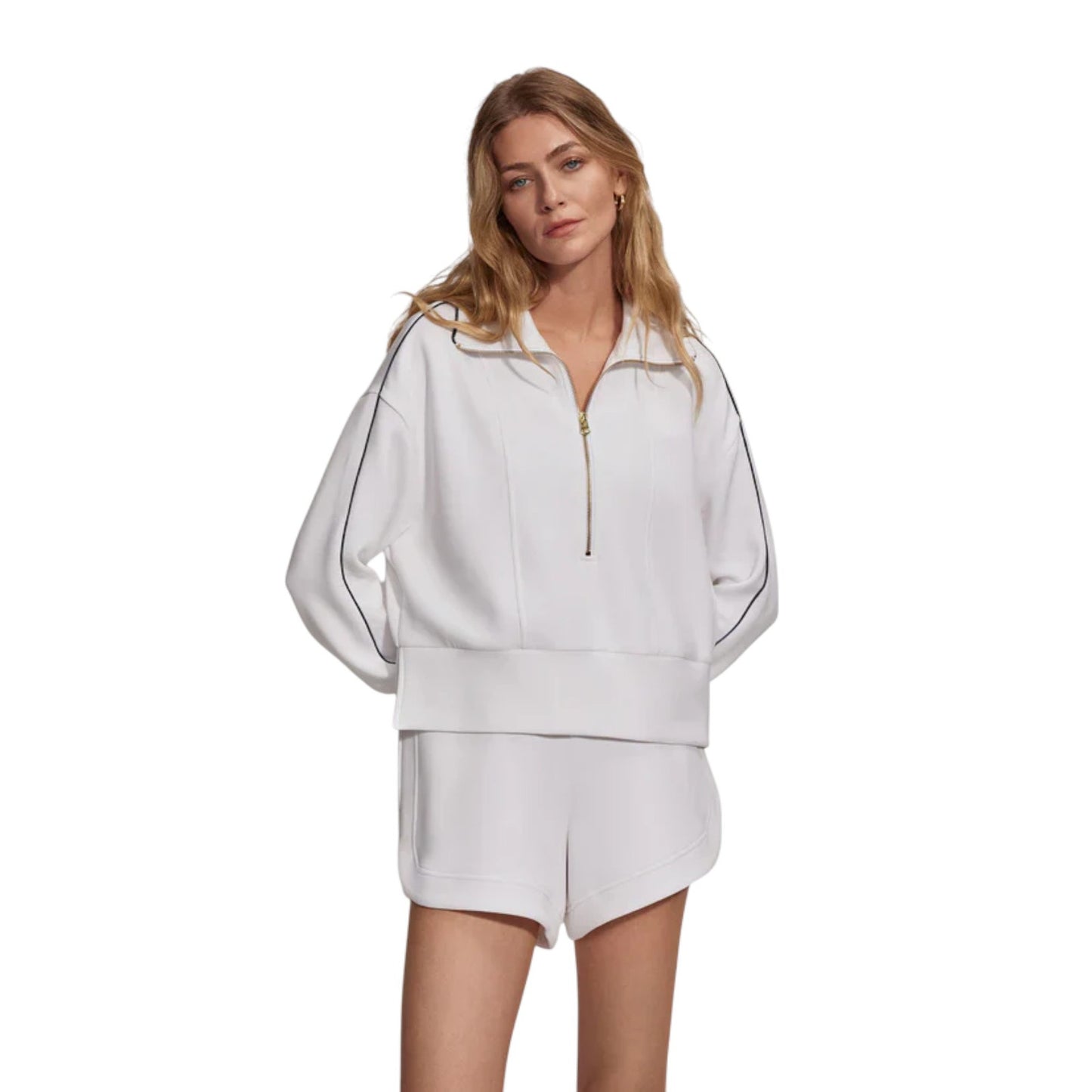 VARLEY Davenport Half Zip in White S