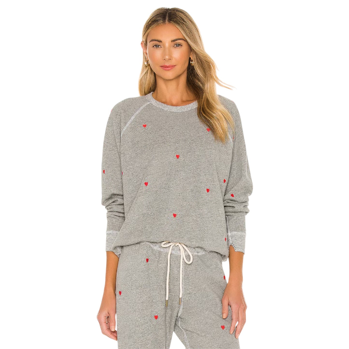 The GREAT. The College Sweatshirt with Heart Embroidery XS