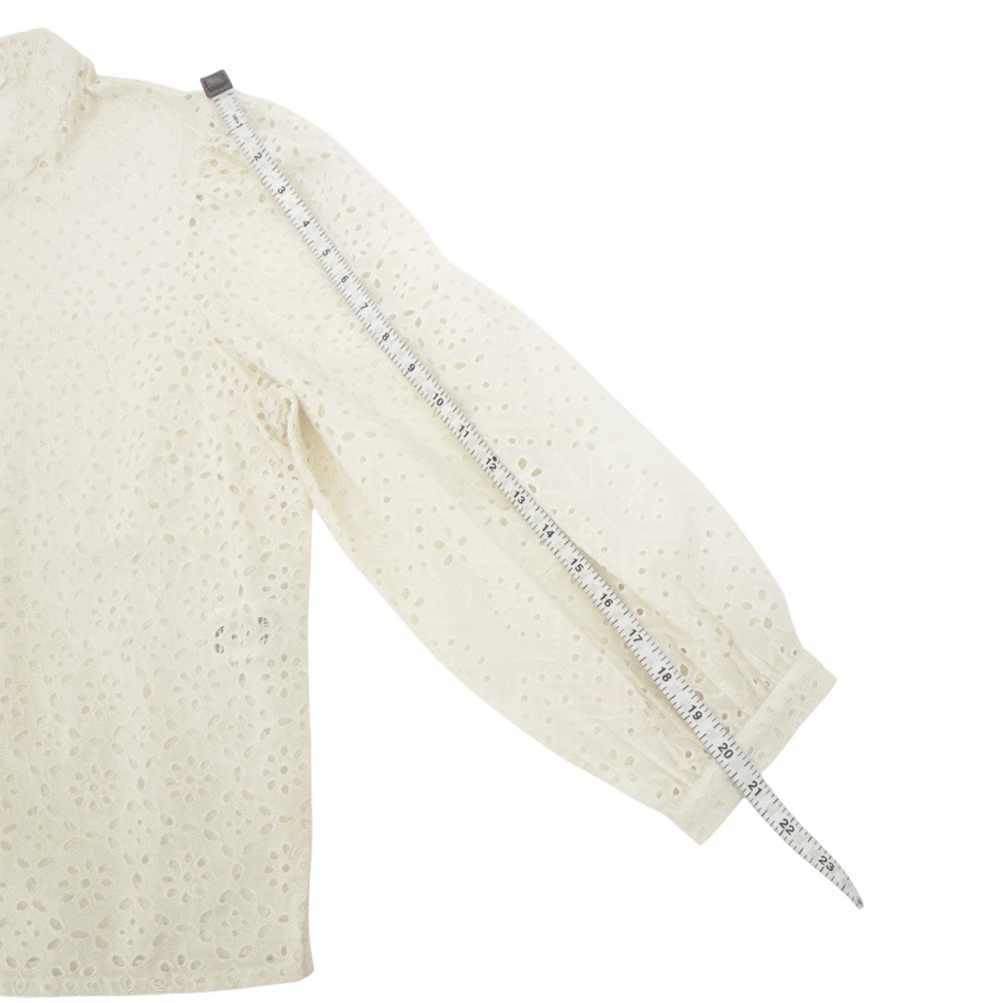 VERONICA BEARD Vitale Eyelet Top 6|M