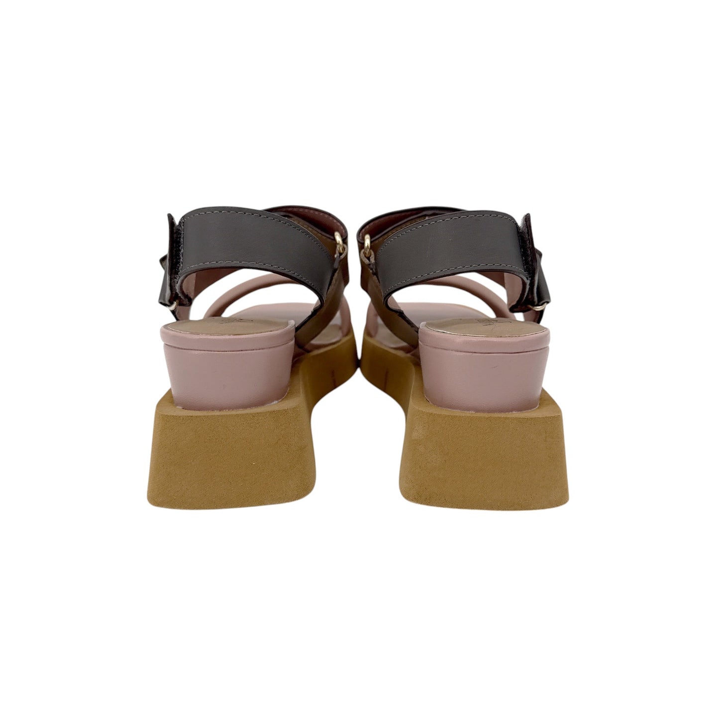 NAKED FEET Paradox in Ecru Wedge Sandals 6.5