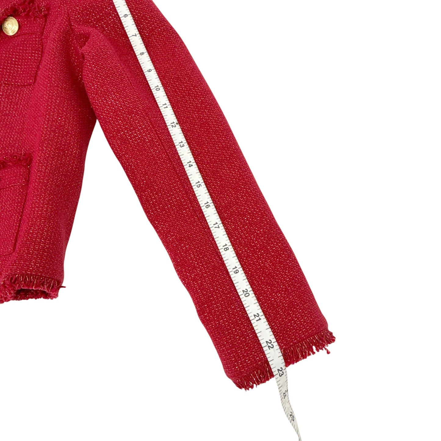 L'AGENCE Sylvia Collared Jacket in Garnet Red & Copper 4
