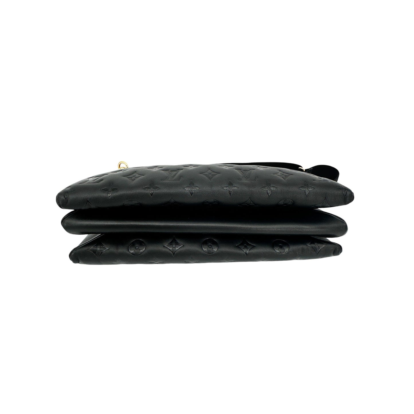LOUIS VUITTON Lambskin Embossed Monogram Coussin MM