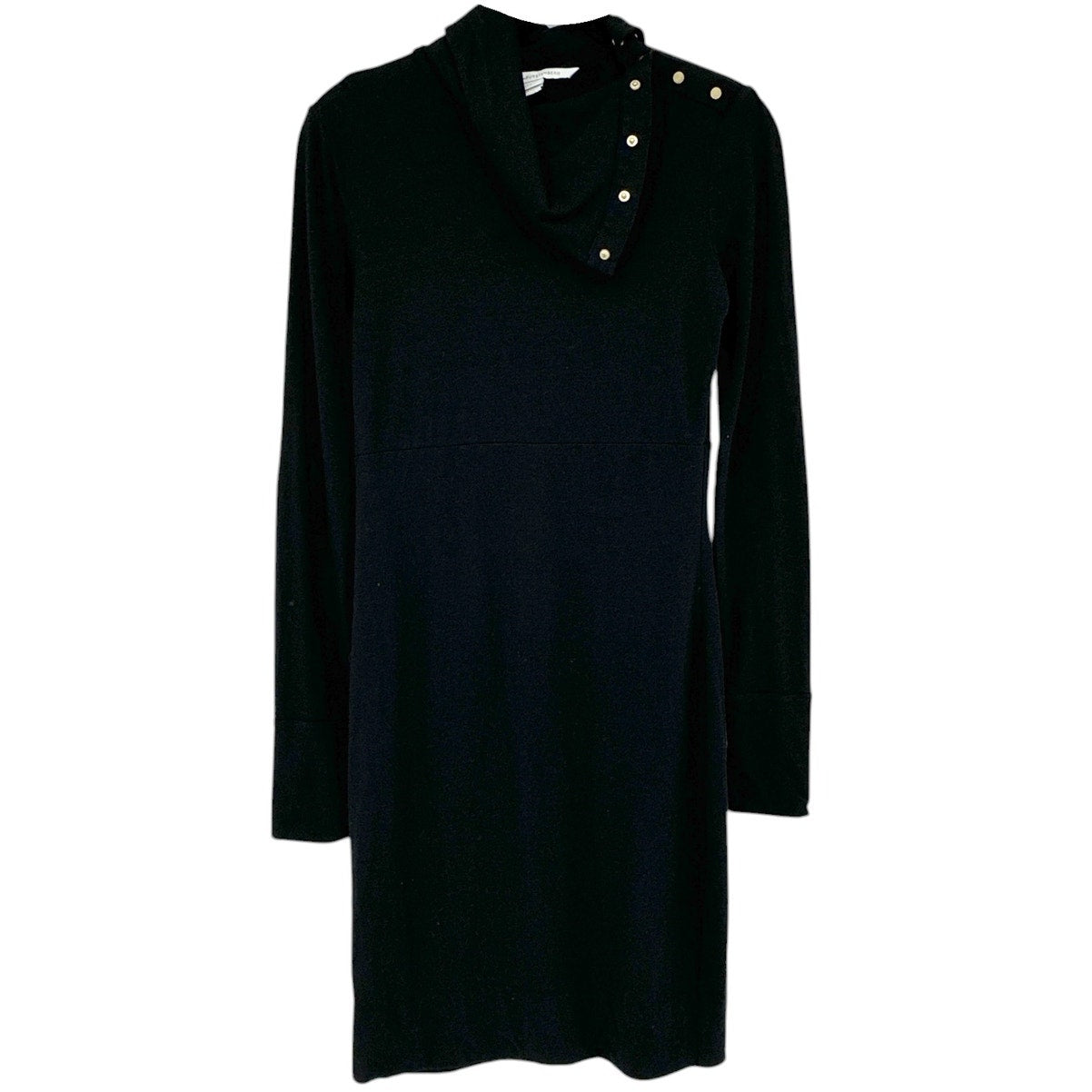 DIANE Von FURSTENBERG DVF Turtle Cotton Knit Sheath Dress S