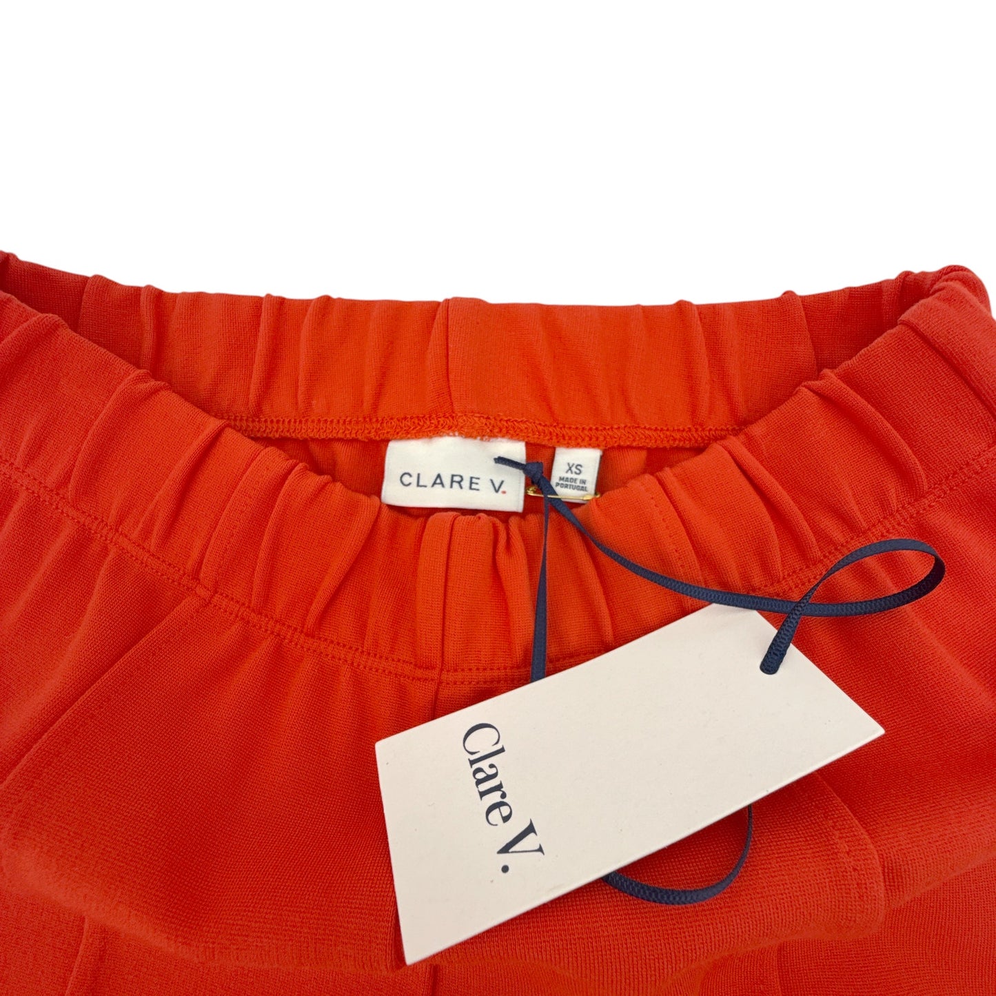 CLARE V. Le Flare Pants in Bright Poppy XS
