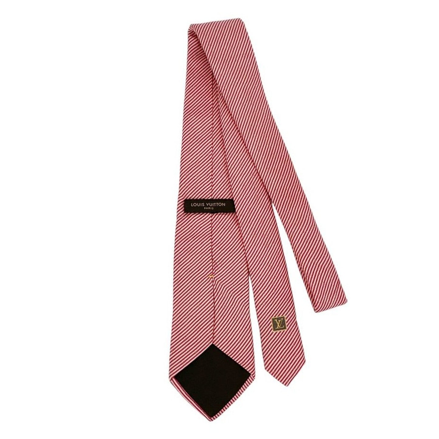 LOUIS VUITTON Monogram Diagonal Tie in Red