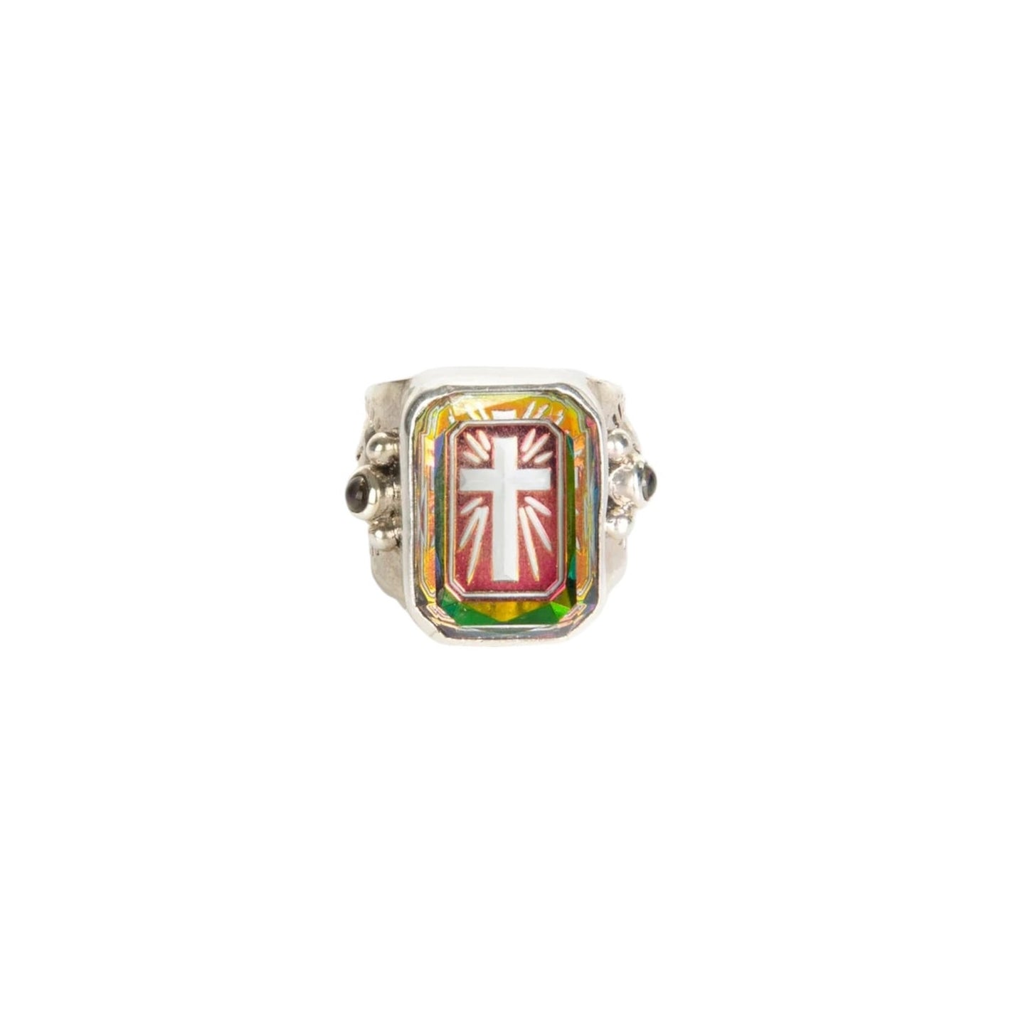 VIRGINS SAINTS & ANGELS VSA Miraculous Vibe Cross Ring 7