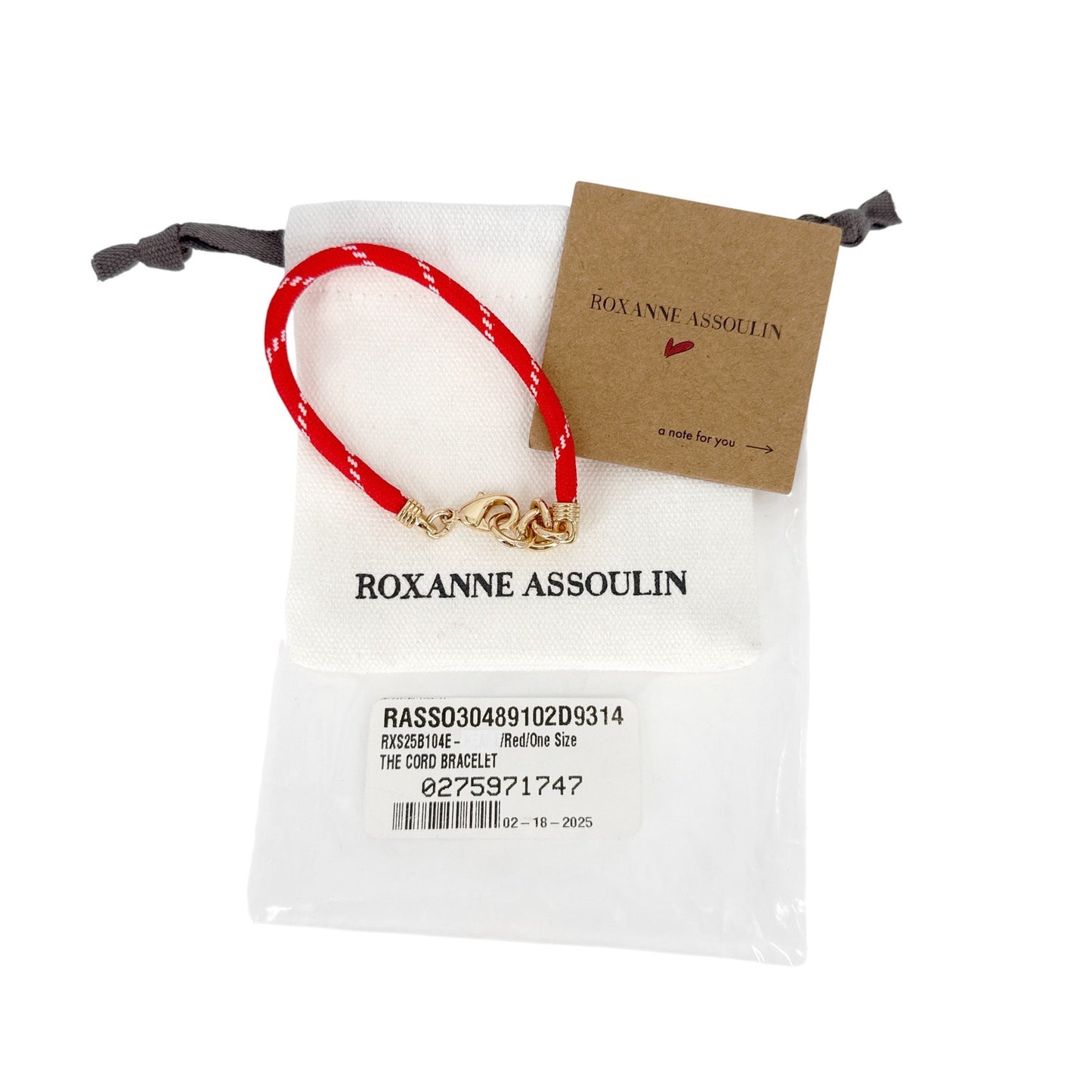 ROXANNE ASSOULIN The Cord Charm Bracelet in Red