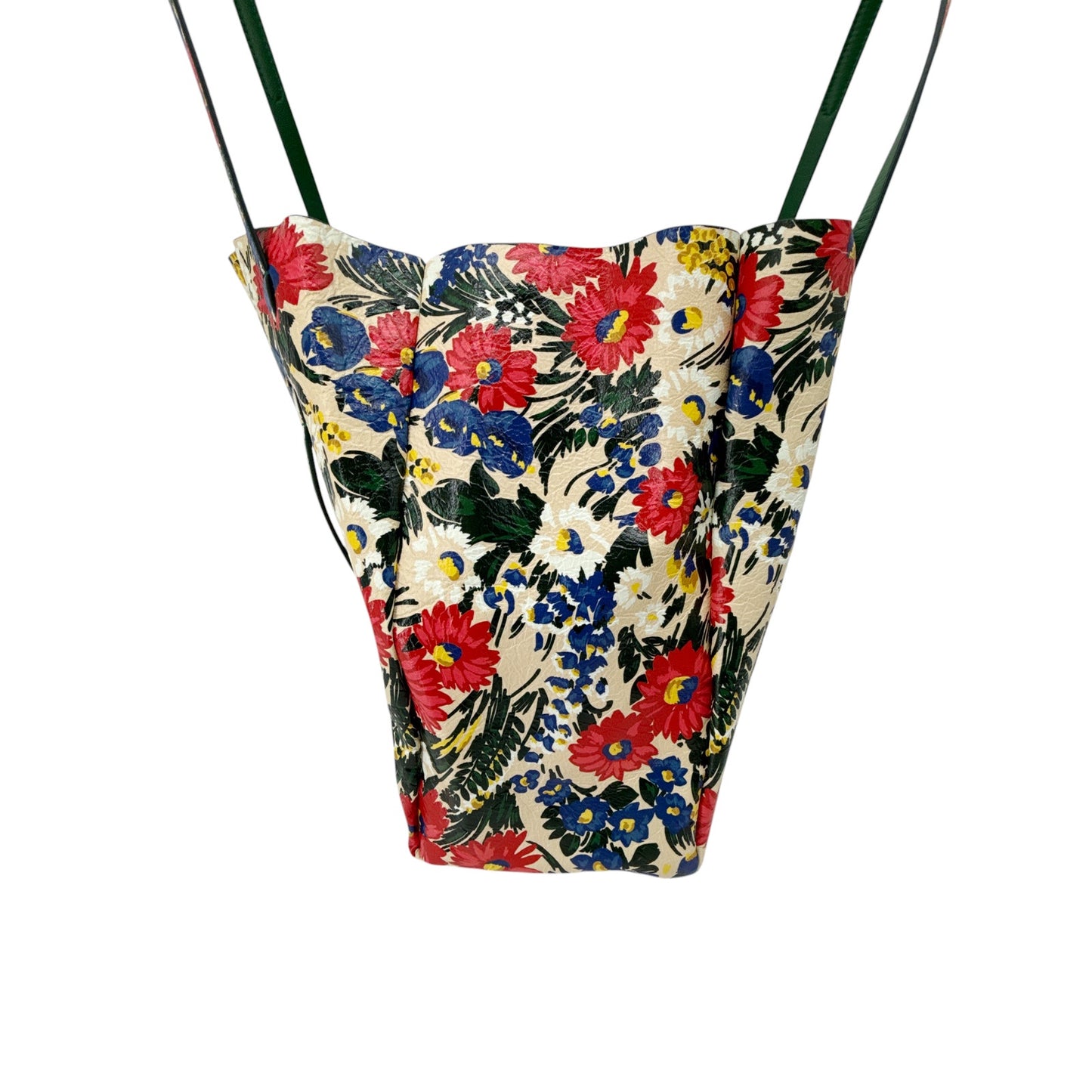 BALENCIAGA Everyday Floral Leather Tote Bag