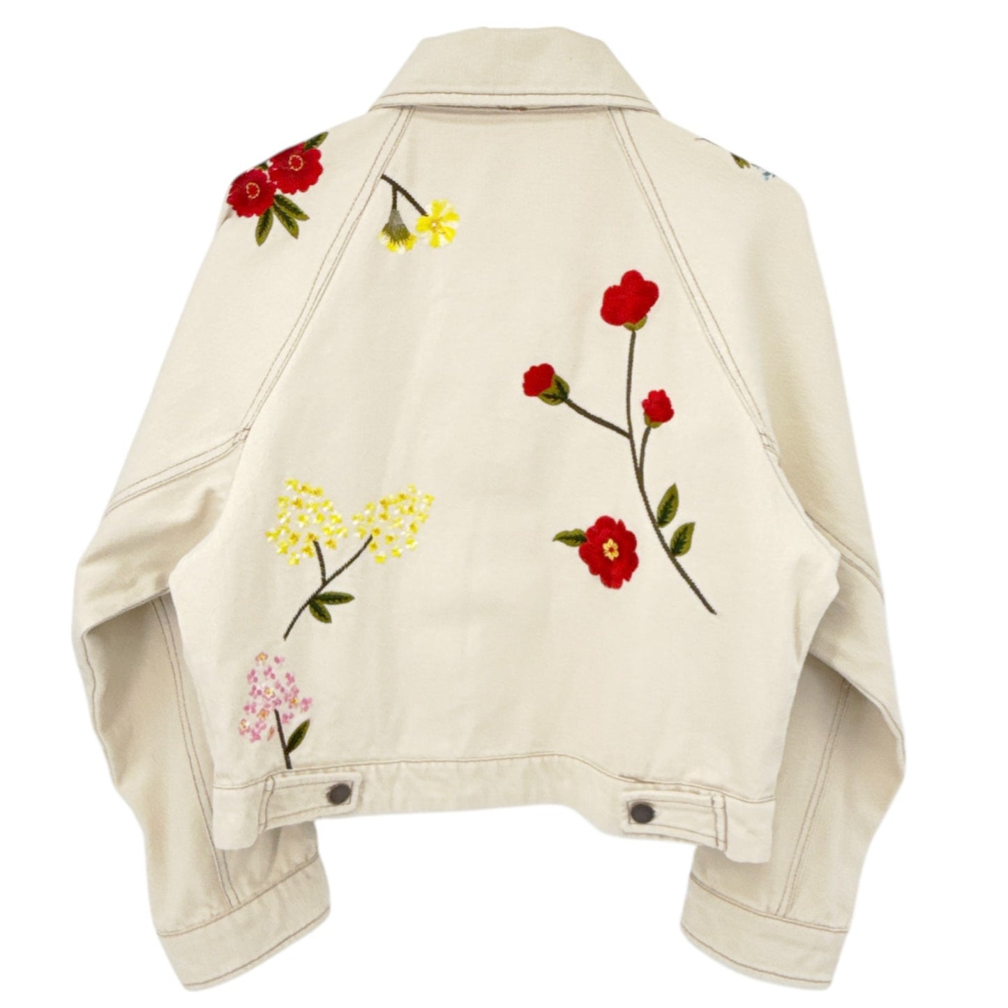 ANTHROPOLOGIE Floral Embroidered Jacket XS