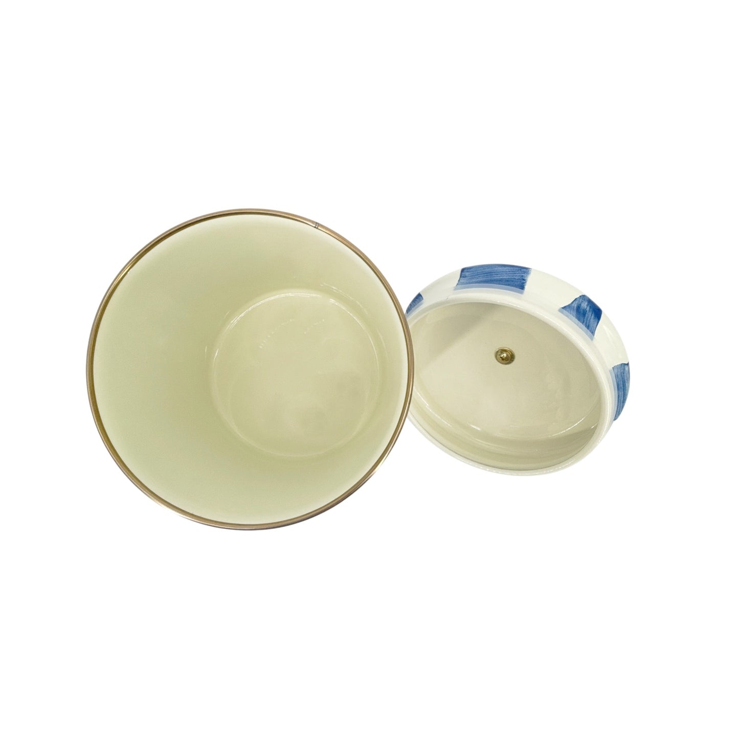 MACKENZIE-CHILDS Royal Check Canister Small
