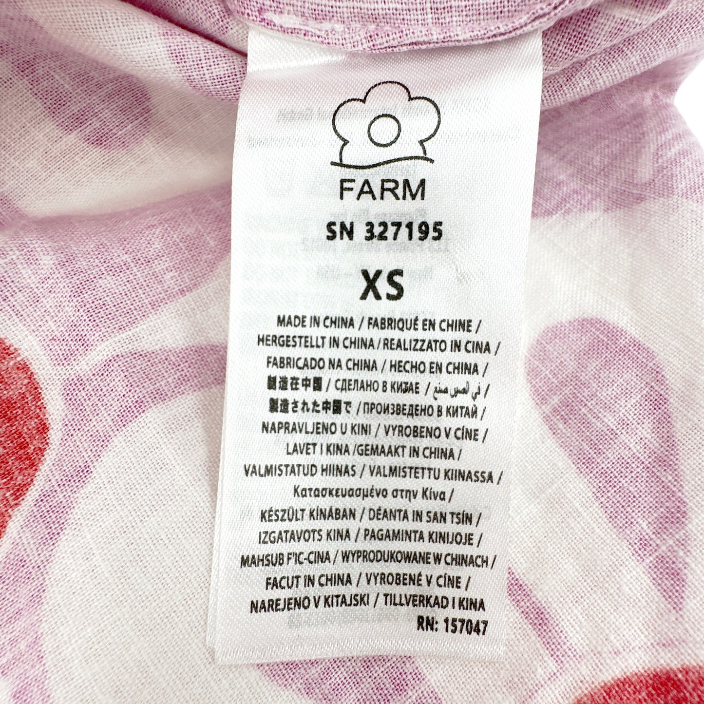 FARM RIO Maia Off White Shirt XS