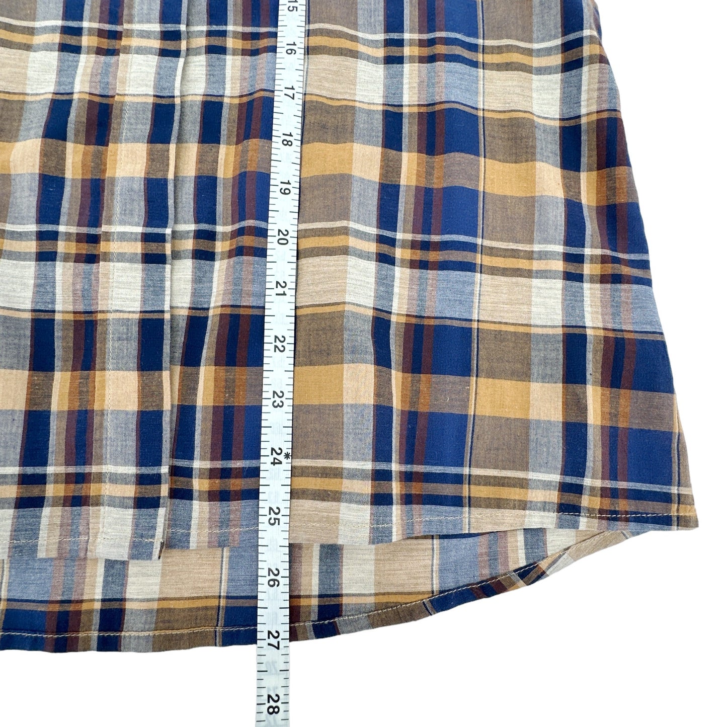 NILI LOTAN Feora Plaid Western Sleeveless Blouse S