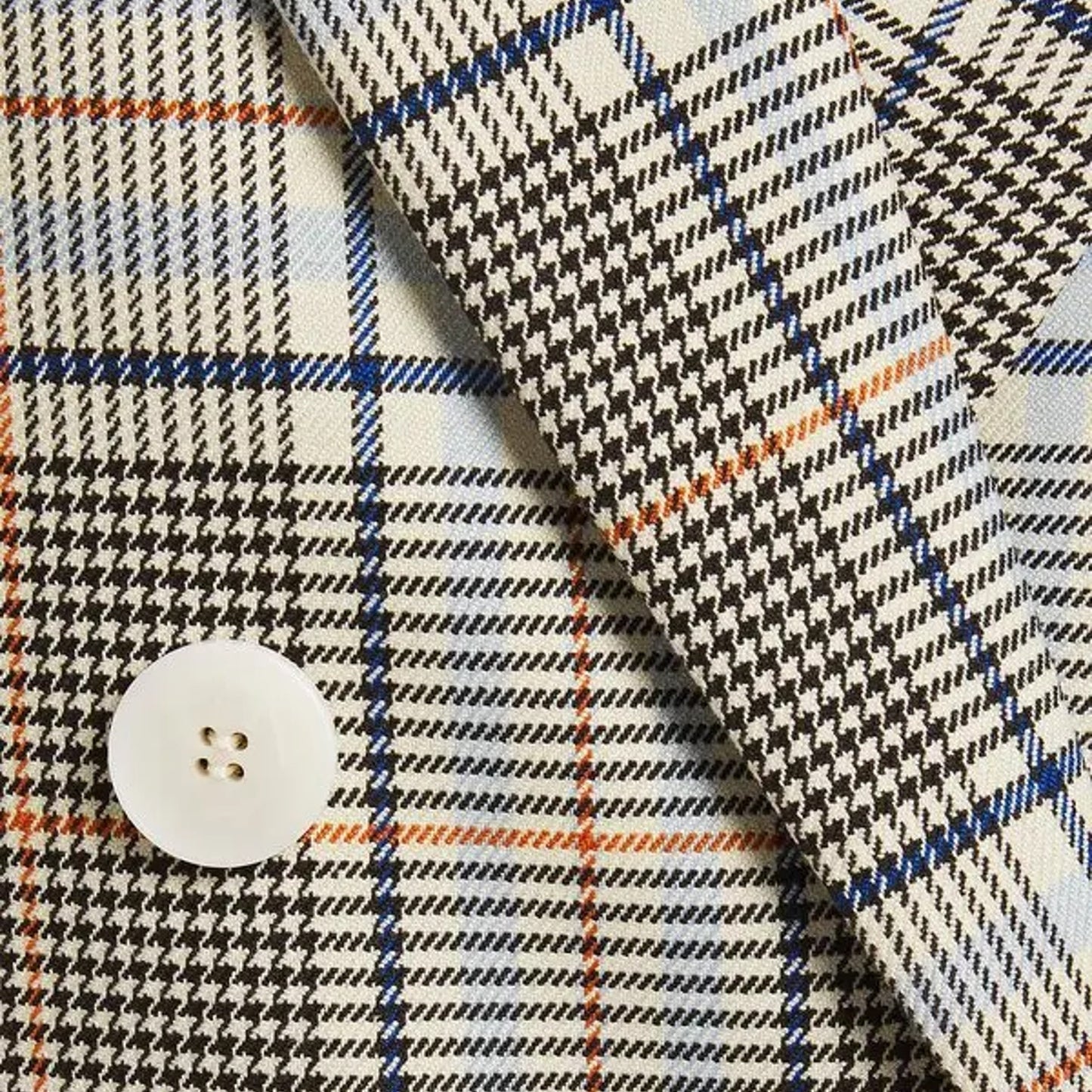 MAJE Vika Plaid Button Blazer FR|EU 42|XL