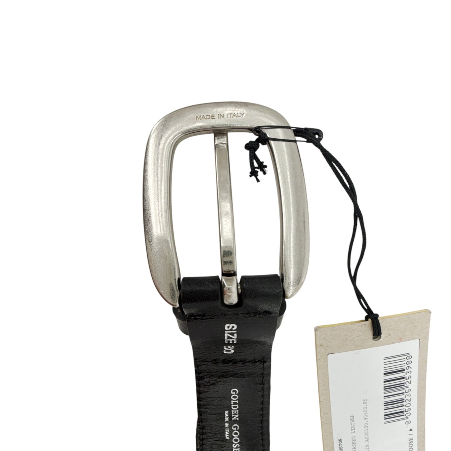 GOLDEN GOOSE Houston Belt in Black 80cm|32in