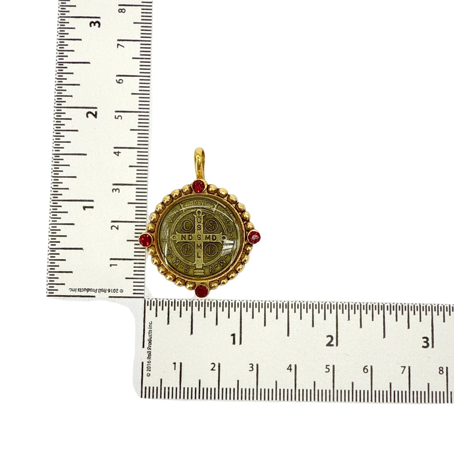 VIRGINS SAINTS & ANGELS VSA Magdalena with Bespoke San Benito Medallion Scarlet