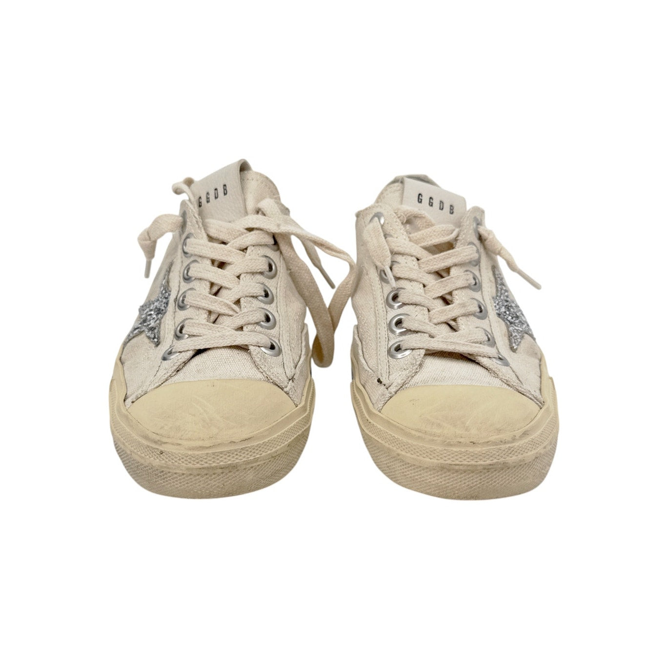 GOLDEN GOOSE V-Star Canvas Glitter Star 37