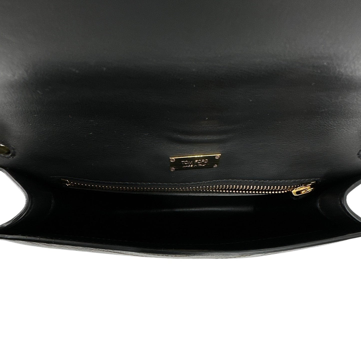TOM FORD Tara Chain Tejus Lizard Shoulder Bag