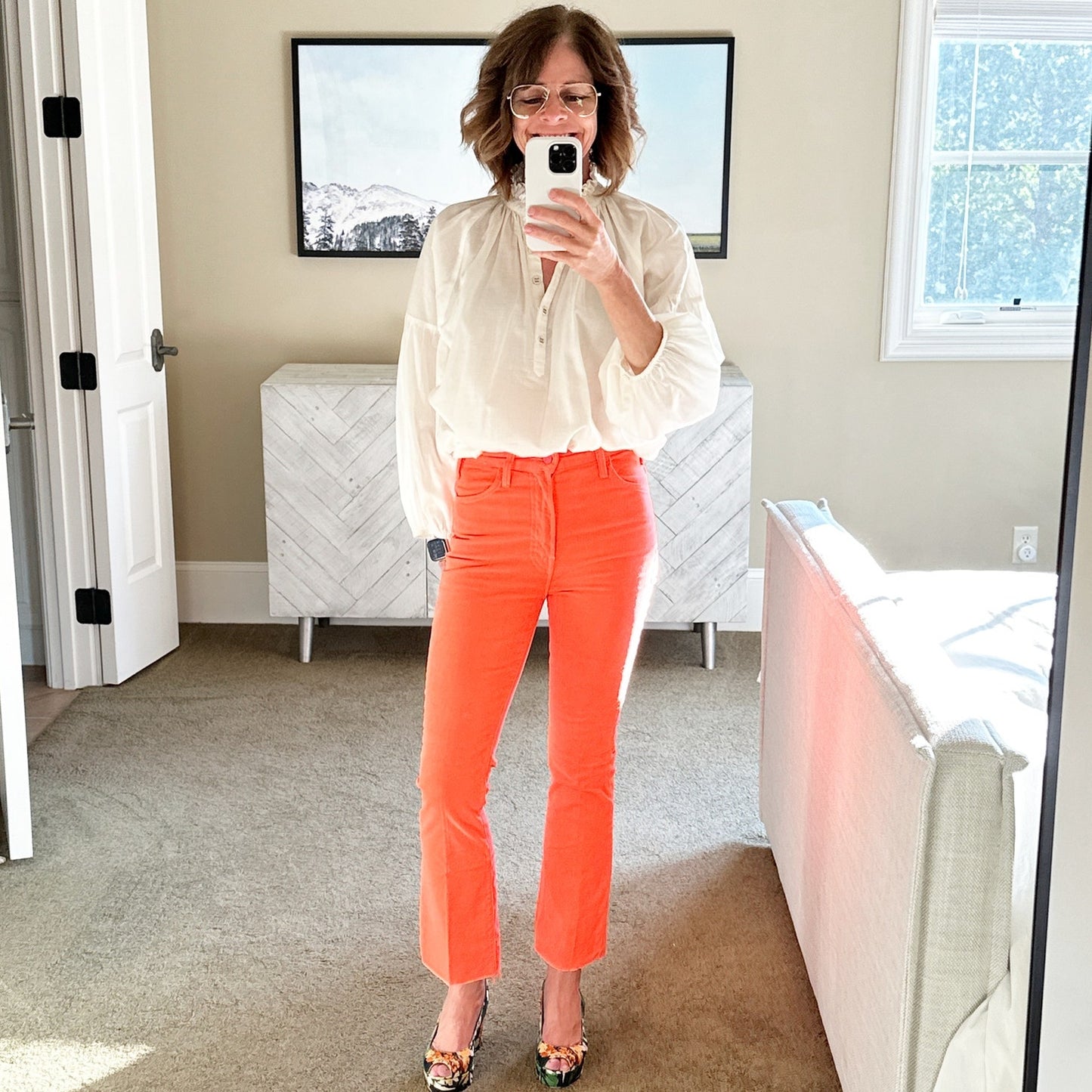 APIECE APART Victoria Mock Neck Blouse 0