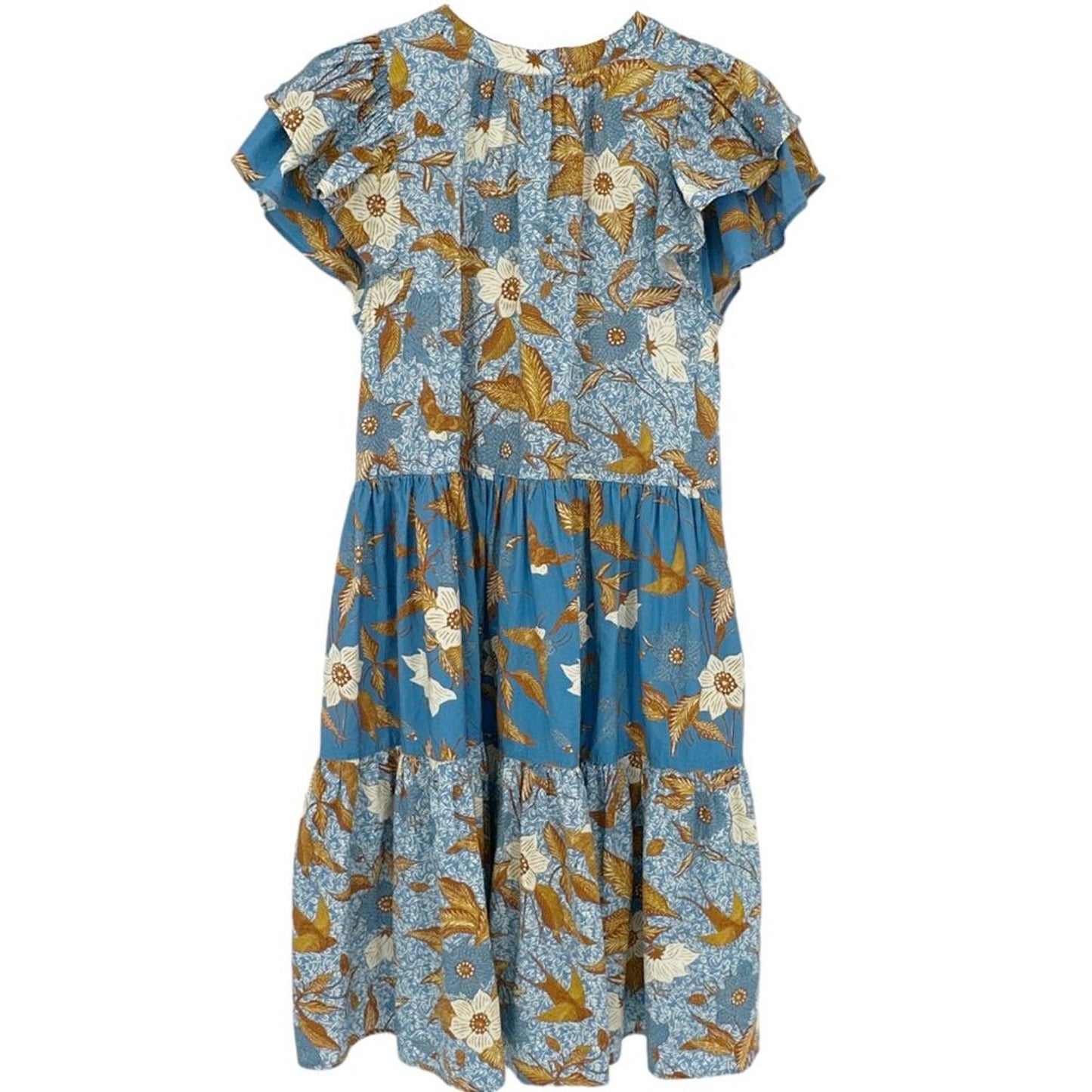 ULLA JOHNSON Gail Dress in Lapis 2