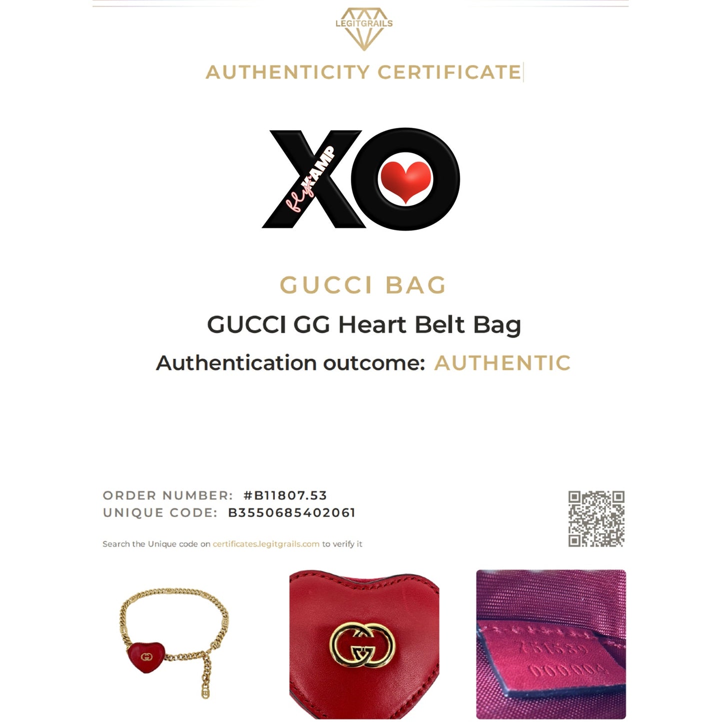 GUCCI Chain Belt with Interlocking G & Micro Heart Bag