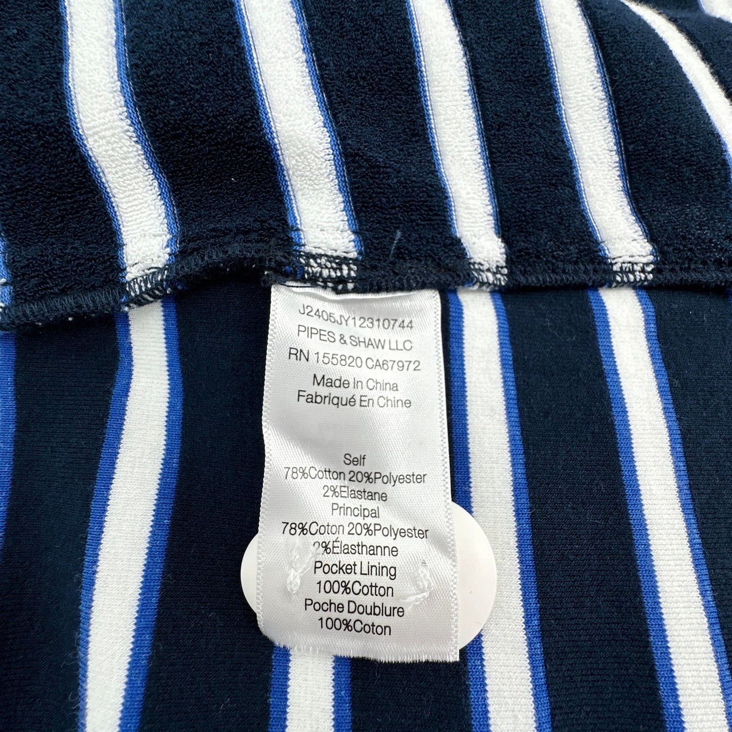 VERONICA BEARD Ortiz Terrycloth Jacket S