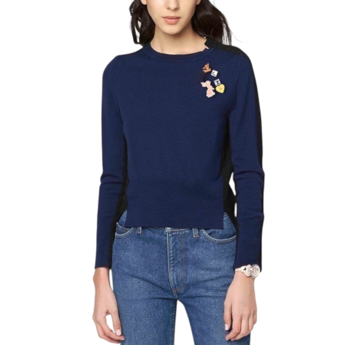 MARC JACOBS The DIY Wool Sweater in Navy S