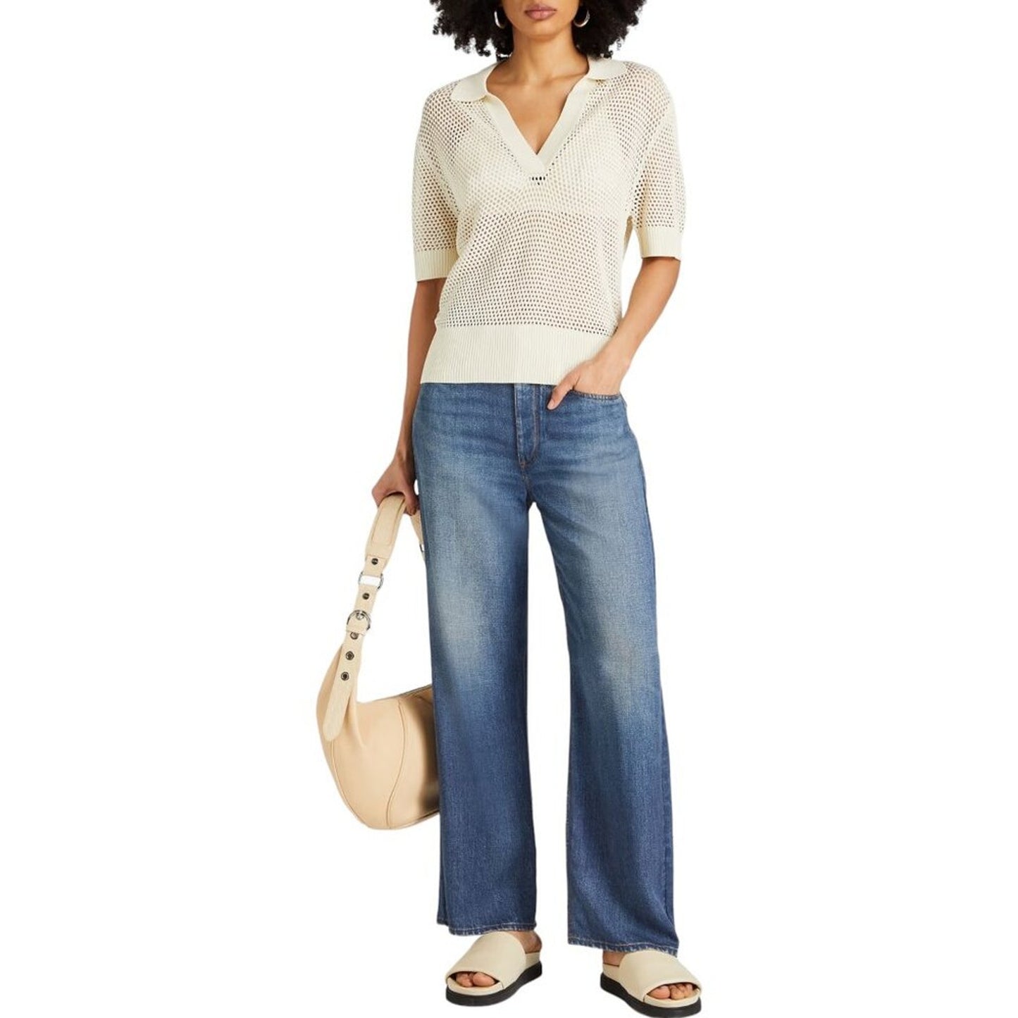 RAG & BONE Leah Viscose Polo XS