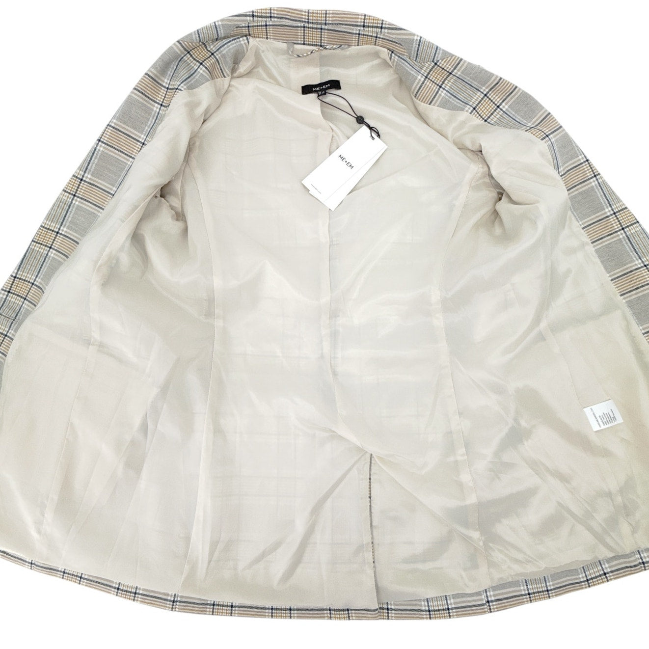 ME+EM Statement Check Boyfriend Blazer UK6|US2