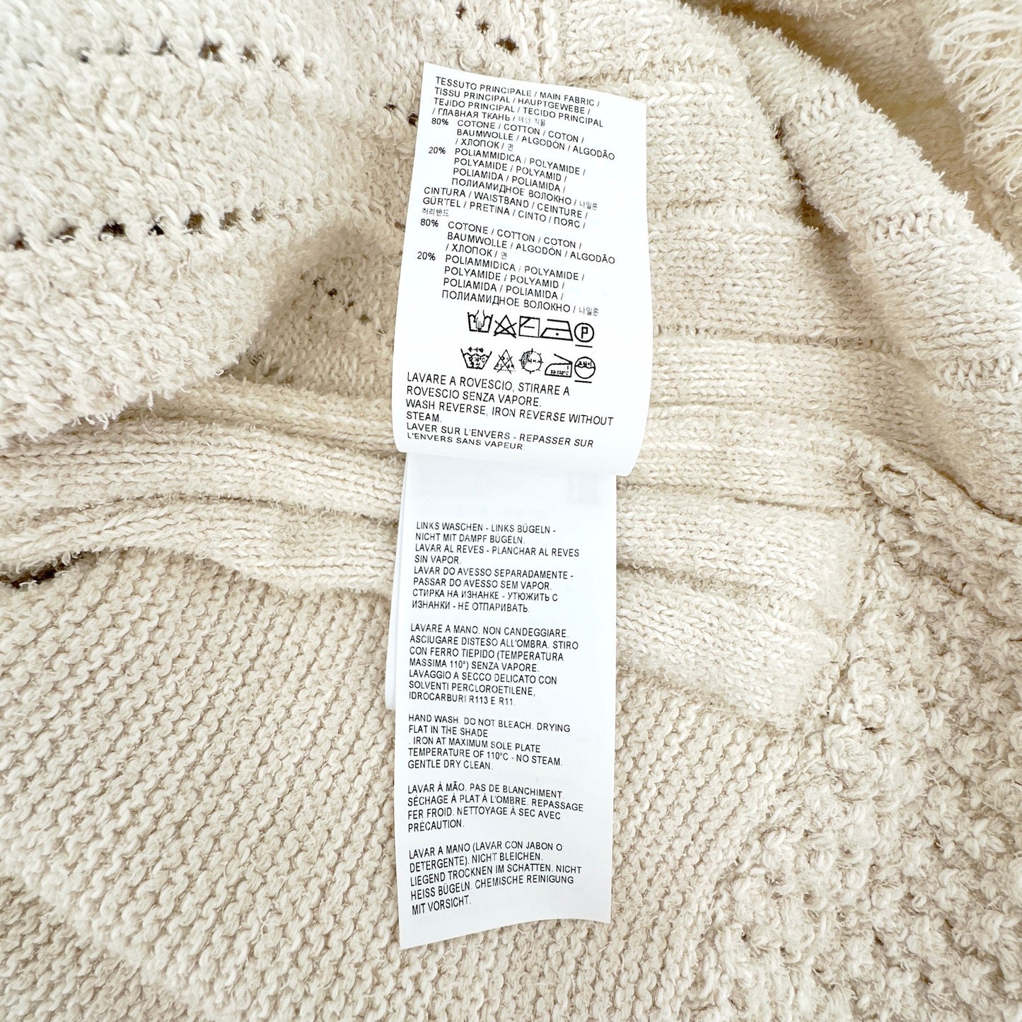 GOLDEN GOOSE Journey Knit Belted Cardigan M