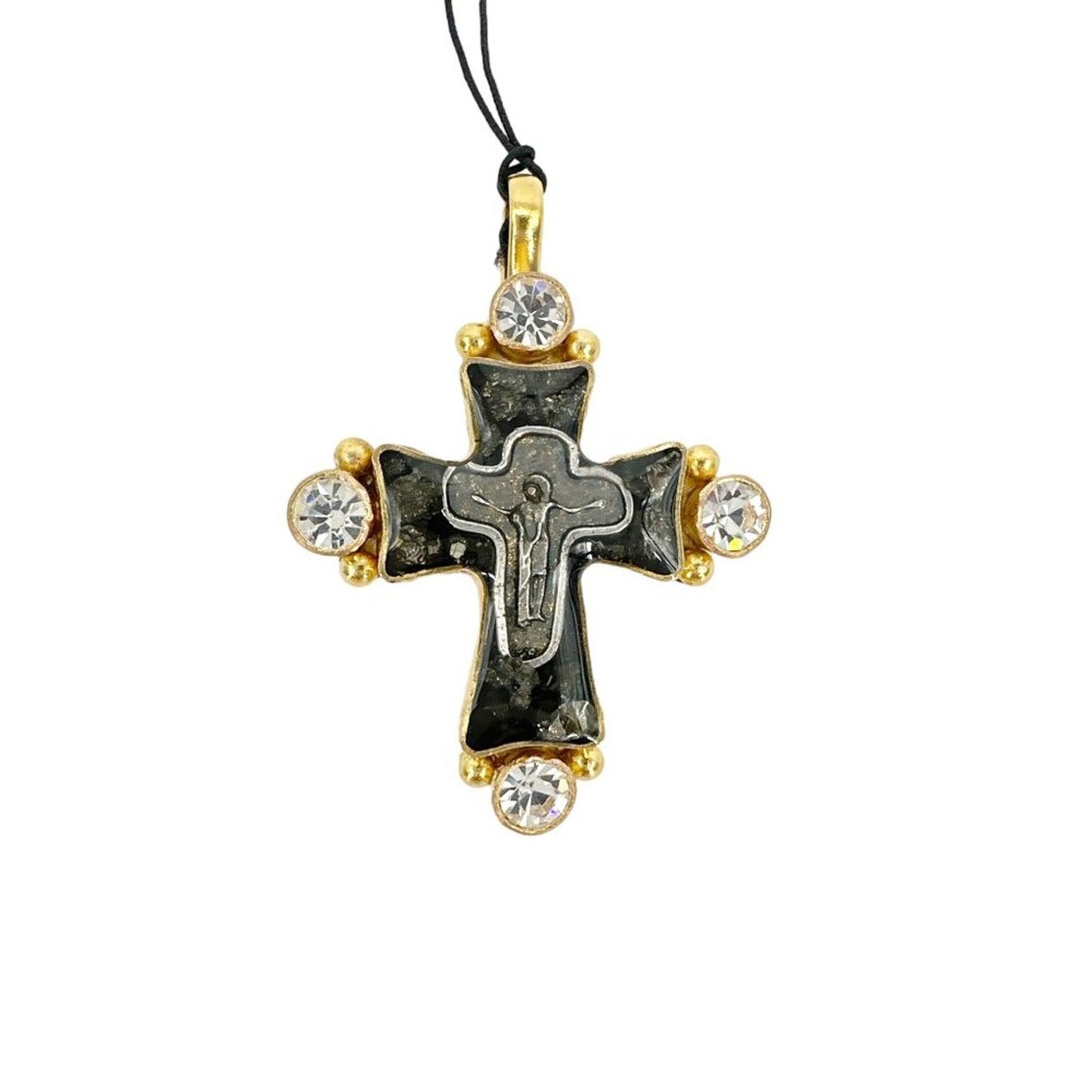 VIRGINS SAINTS & ANGELS VSA Maria Cross Medallion in Gold