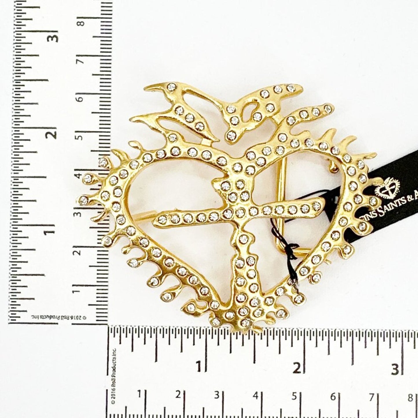 VIRGINS SAINTS & ANGELS VSA La Queen Crystal Buckle in Gold
