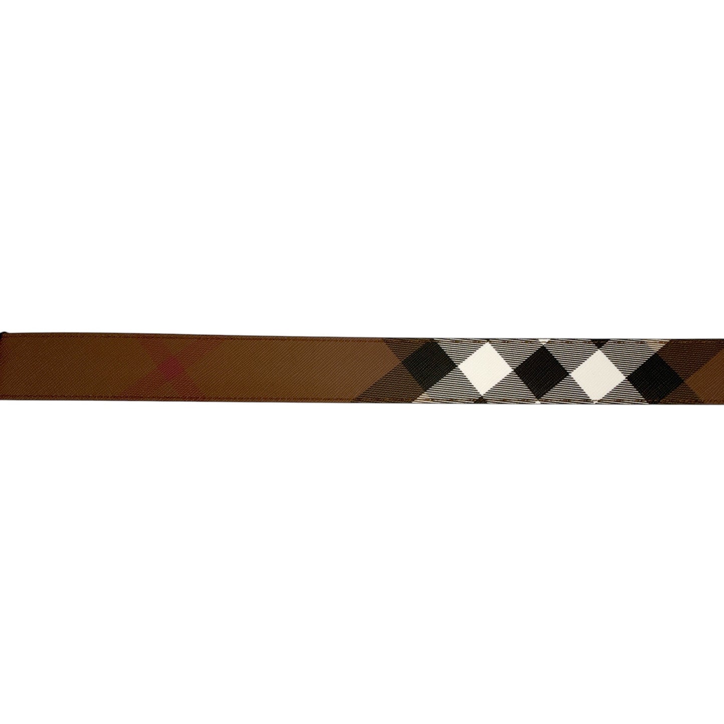 BURBERRY Louis 35mm Reversible Buckle Giant Check E-Canvas Belt 80|32