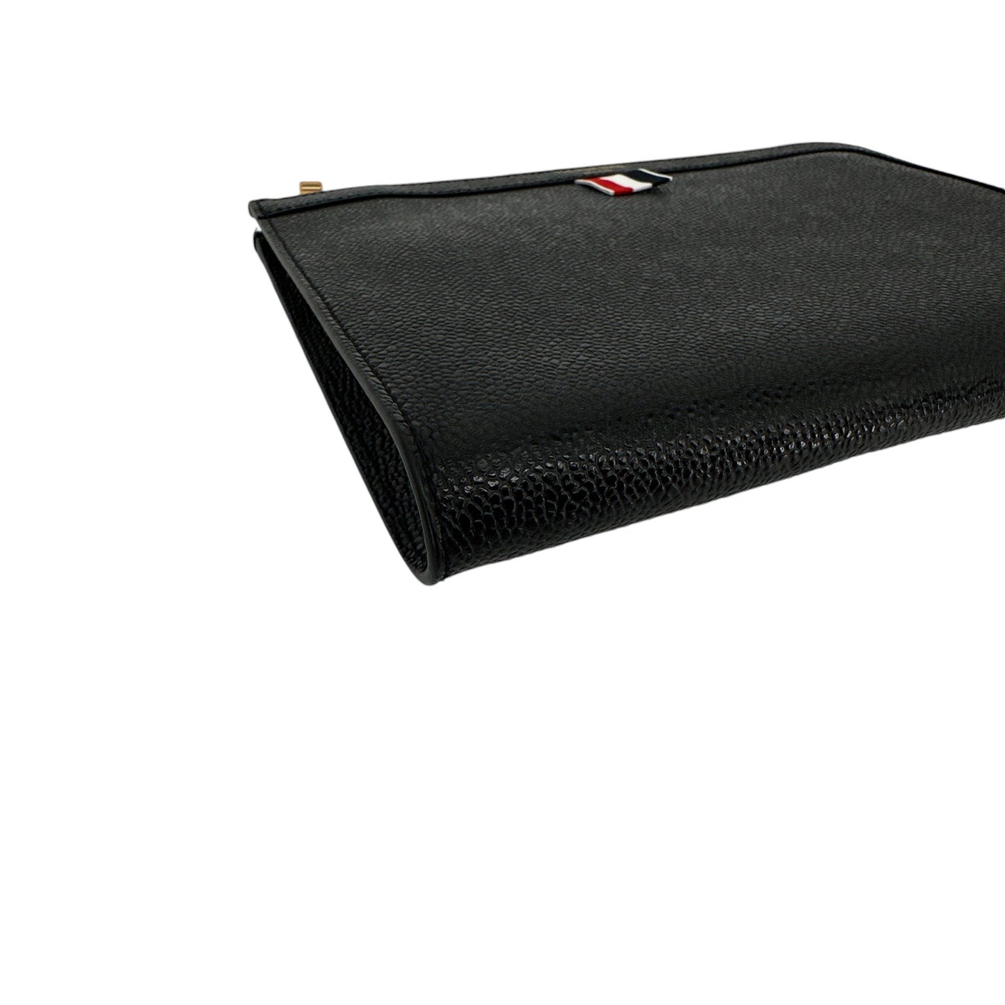 THOM BROWNE Mini Pebble Grain Gusset Folio