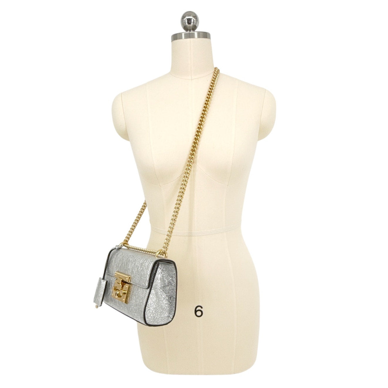 GUCCI Padlock Bag in Metallic Silver