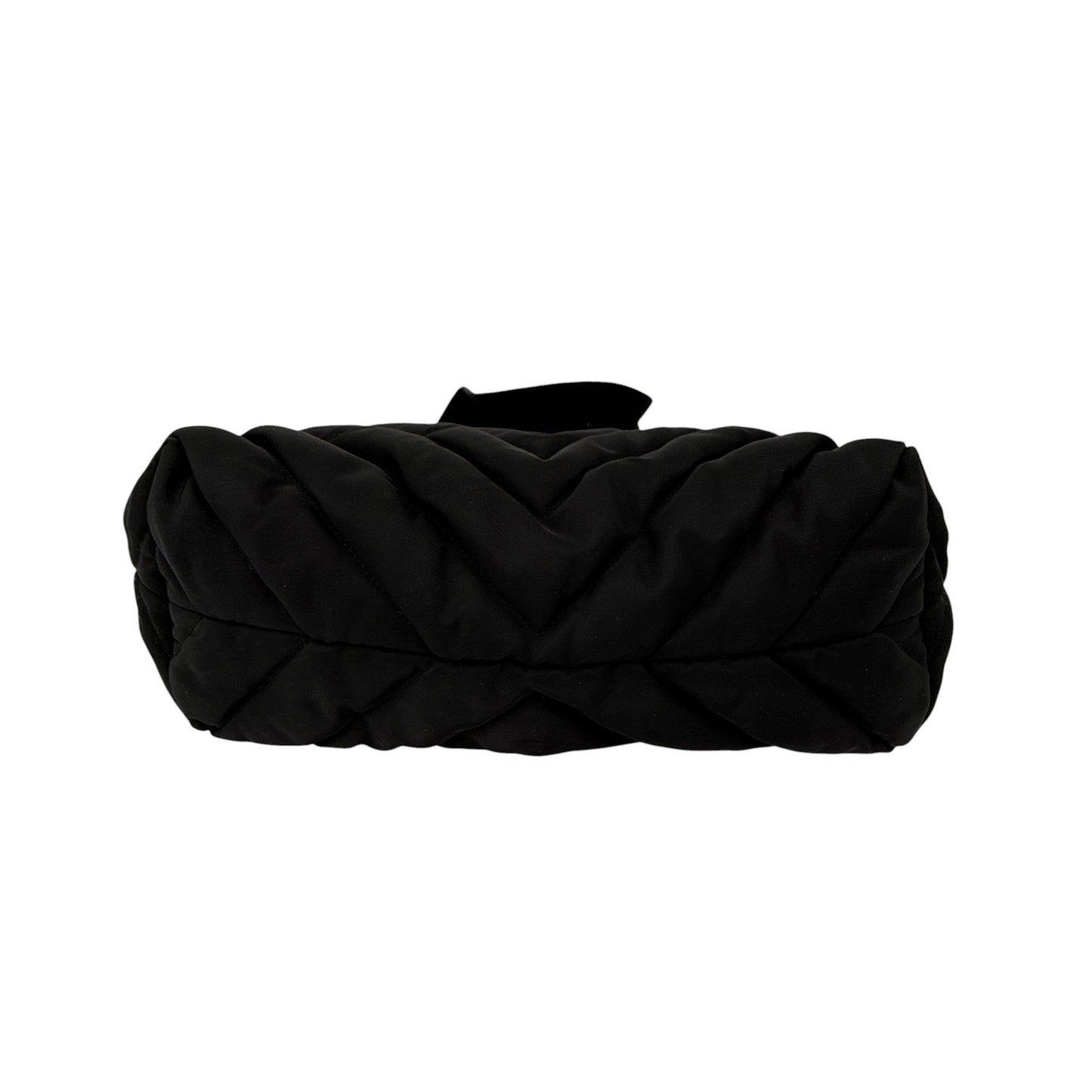CLARE V. Le Zip Sac in Black Quilted V Puffer