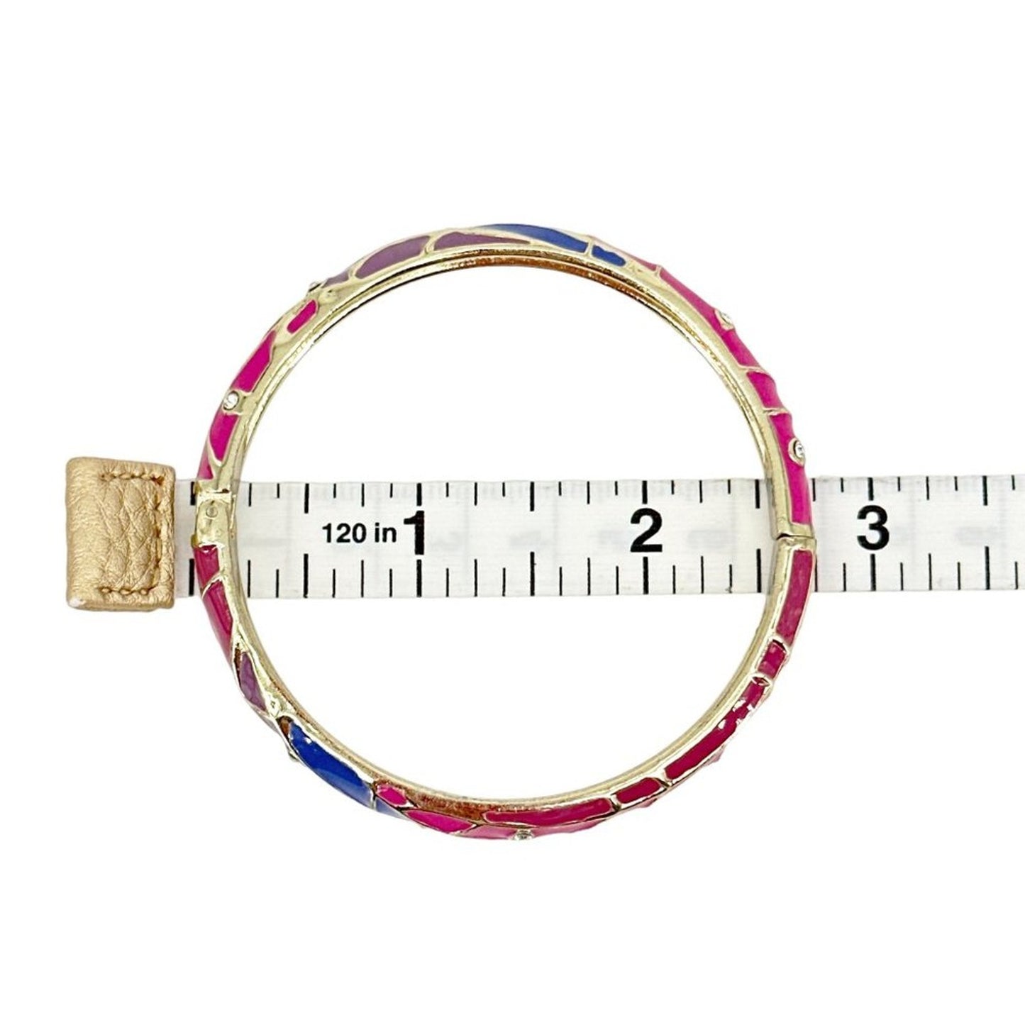 SEQUIN by NORDSTROM Enamel & Crystal Hinged Bangle Bracelet Set of 5