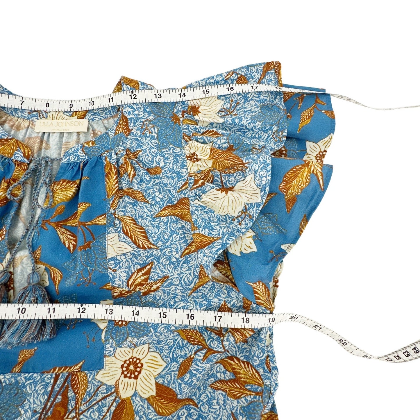 ULLA JOHNSON Gail Dress in Lapis 2