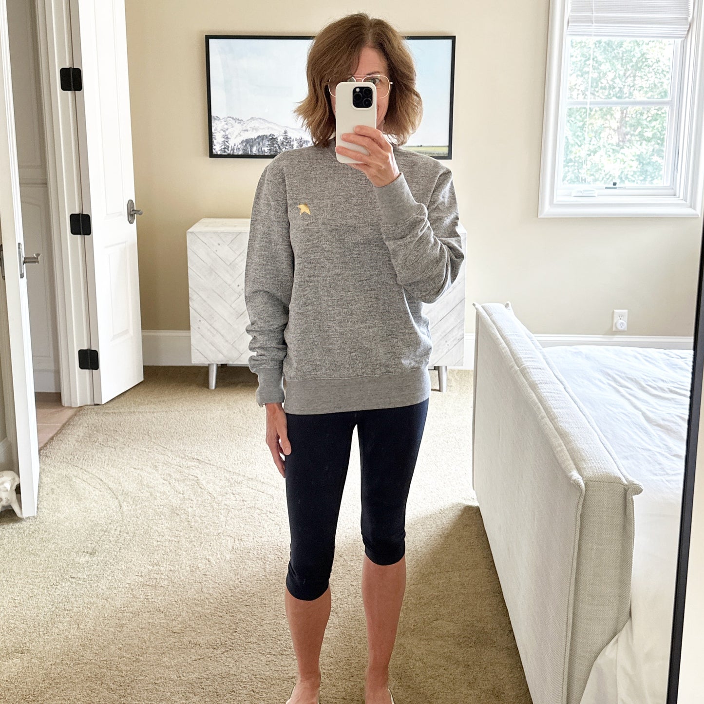 GOLDEN GOOSE Archibald Star Crewneck Sweatshirt XS
