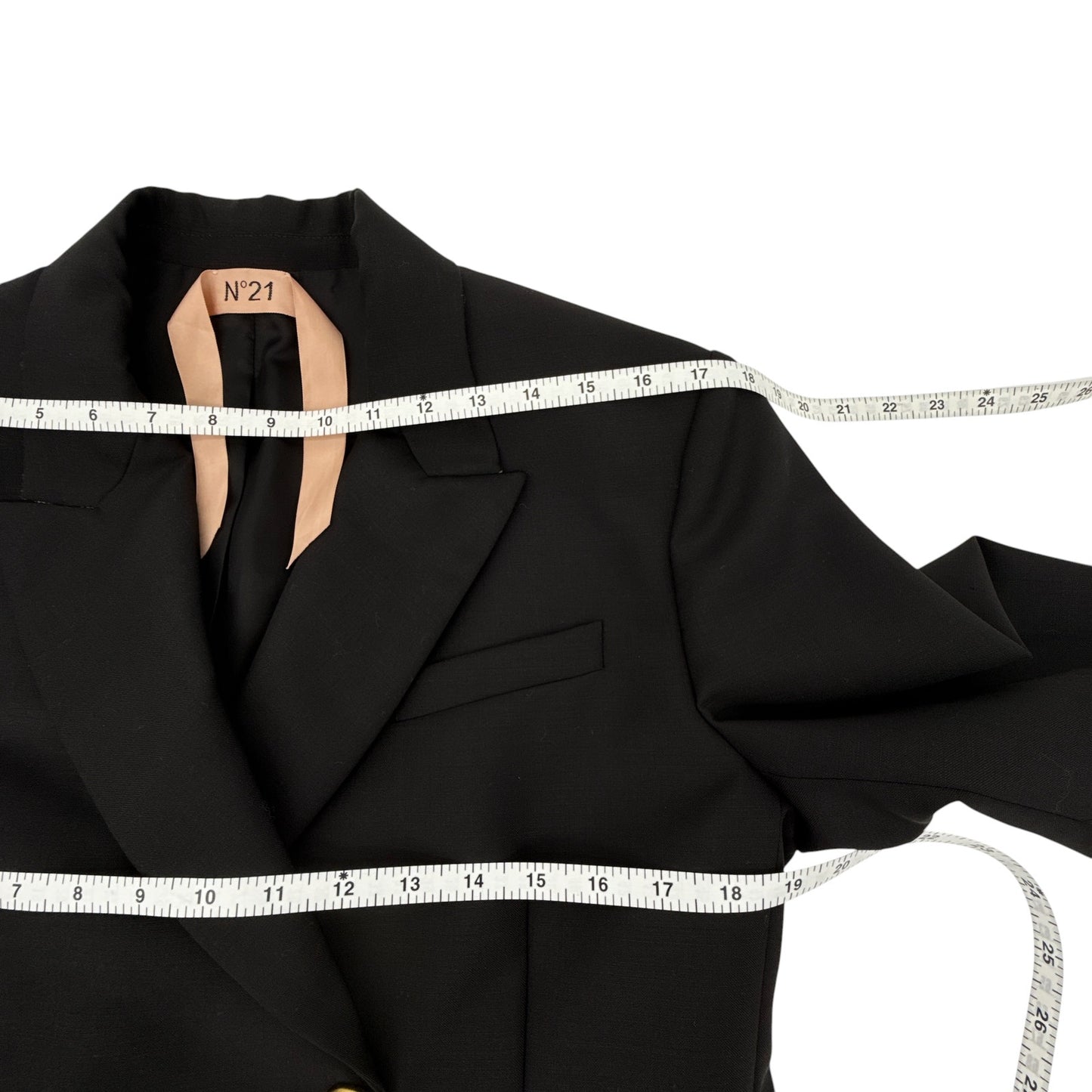 No.21 Double Breasted Blazer in Black EU40|S