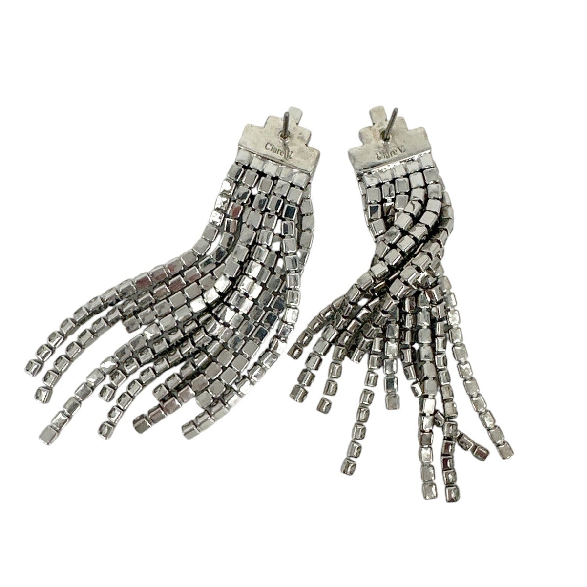 CLARE V. Layered Cupchain Statement Earrings